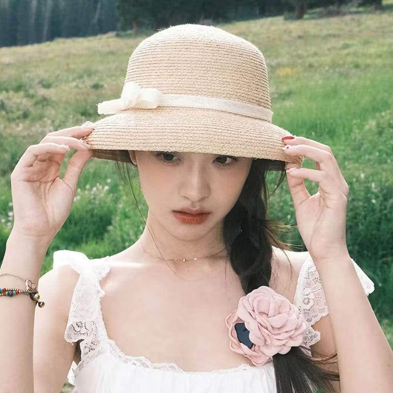 藤井树同款高品质赫本风草帽女夏