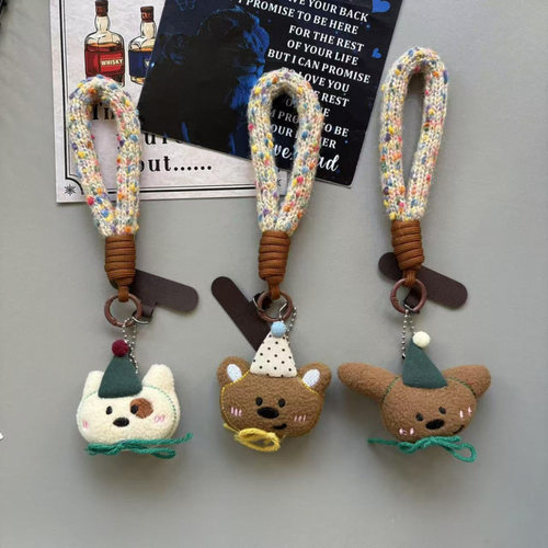 可爱毛绒小熊挂件~miu系风登山绳