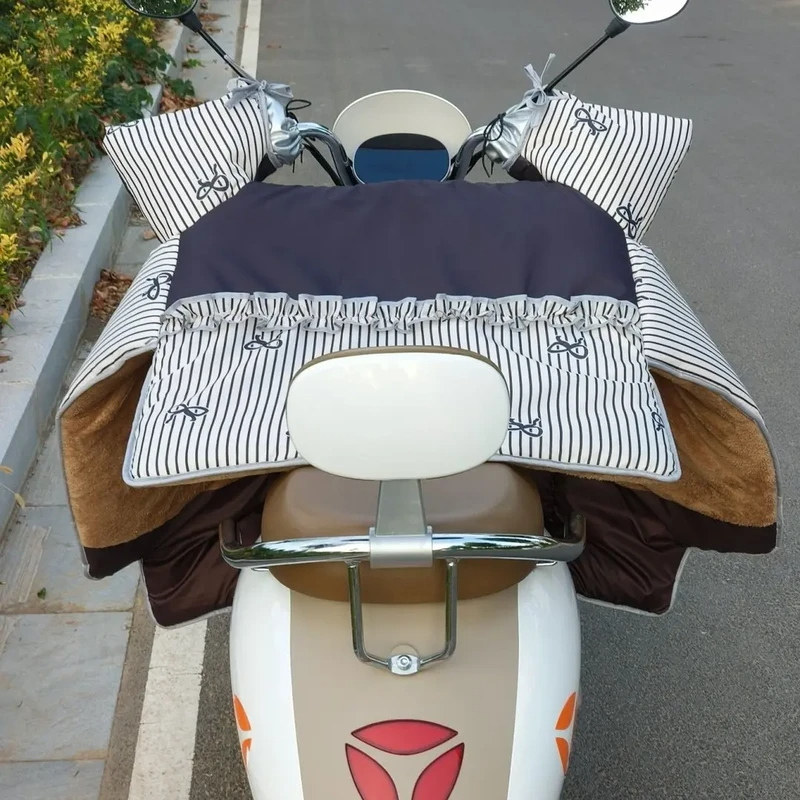 电动车挡风被秋冬防风电瓶遮阳摩托防水四季中厚款保暖防雨防风s