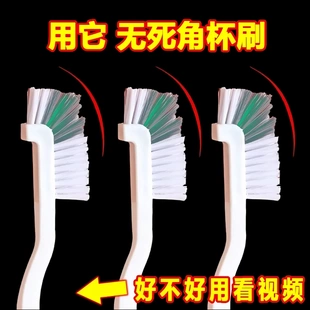 日式清洗小龙虾刷子鲍鱼清洁刷杯刷厨房榨汁机清洁刷塑料豆浆机刷