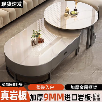 网红家用轻奢椭圆形2026新款客厅