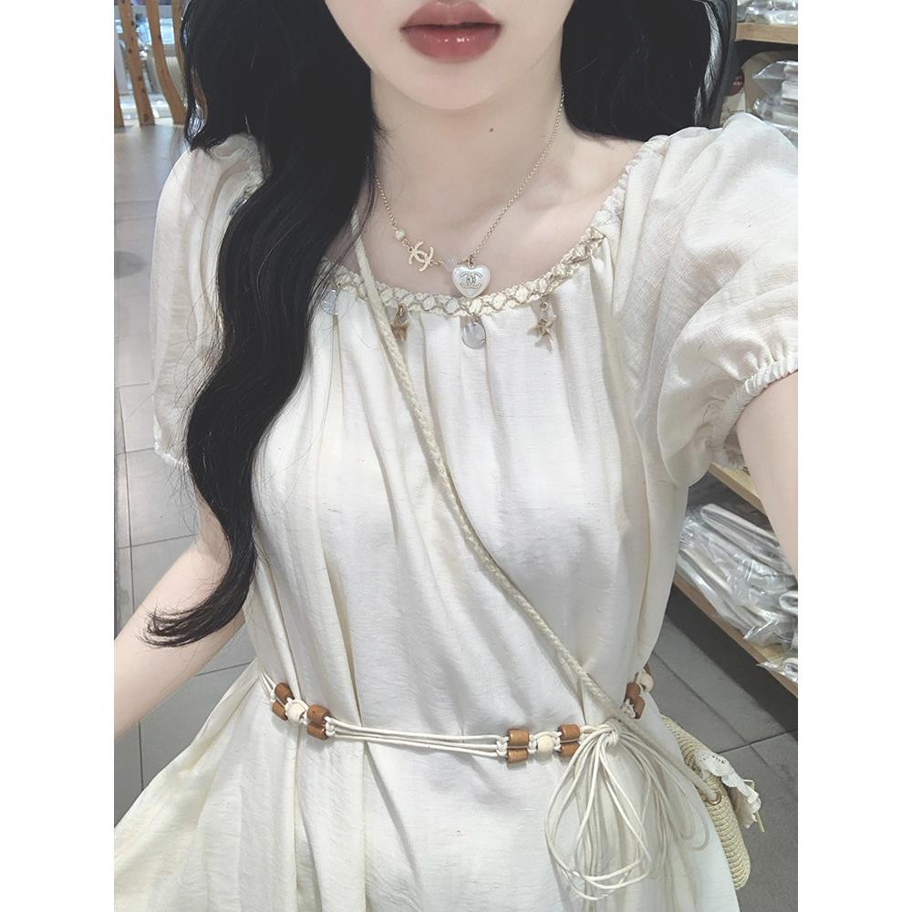 法式甜美度假风连衣裙女夏