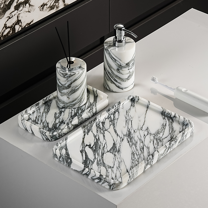 法式寶格麗大理石洗漱套裝置物架