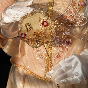 新中国风迷你秀和范秀真小范新娘礼服范掌范伴娘婚礼范婚礼道具