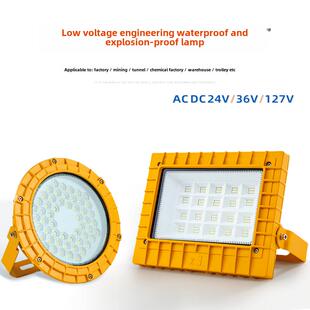 防爆灯36Vled灯低压泛光灯12V24V127V矿灯户外防水泛光灯射灯