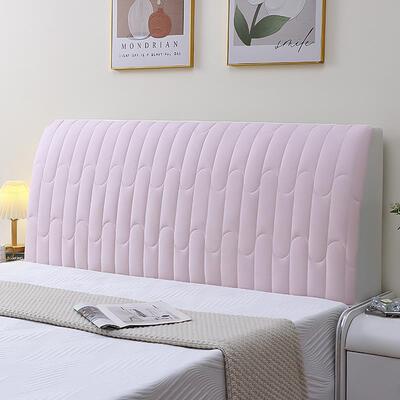 纯棉全包床头罩套简约现代木板软包床头加厚靠背罩防尘床头套夹棉