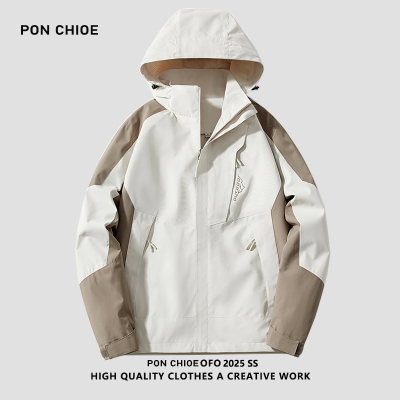 ponchioe冲锋衣外套男女款2025新款秋冬季户外防风防水登山服夹克