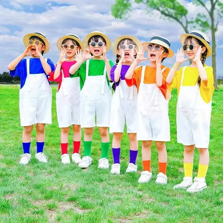 儿童啦啦队演出服幼儿园合唱服