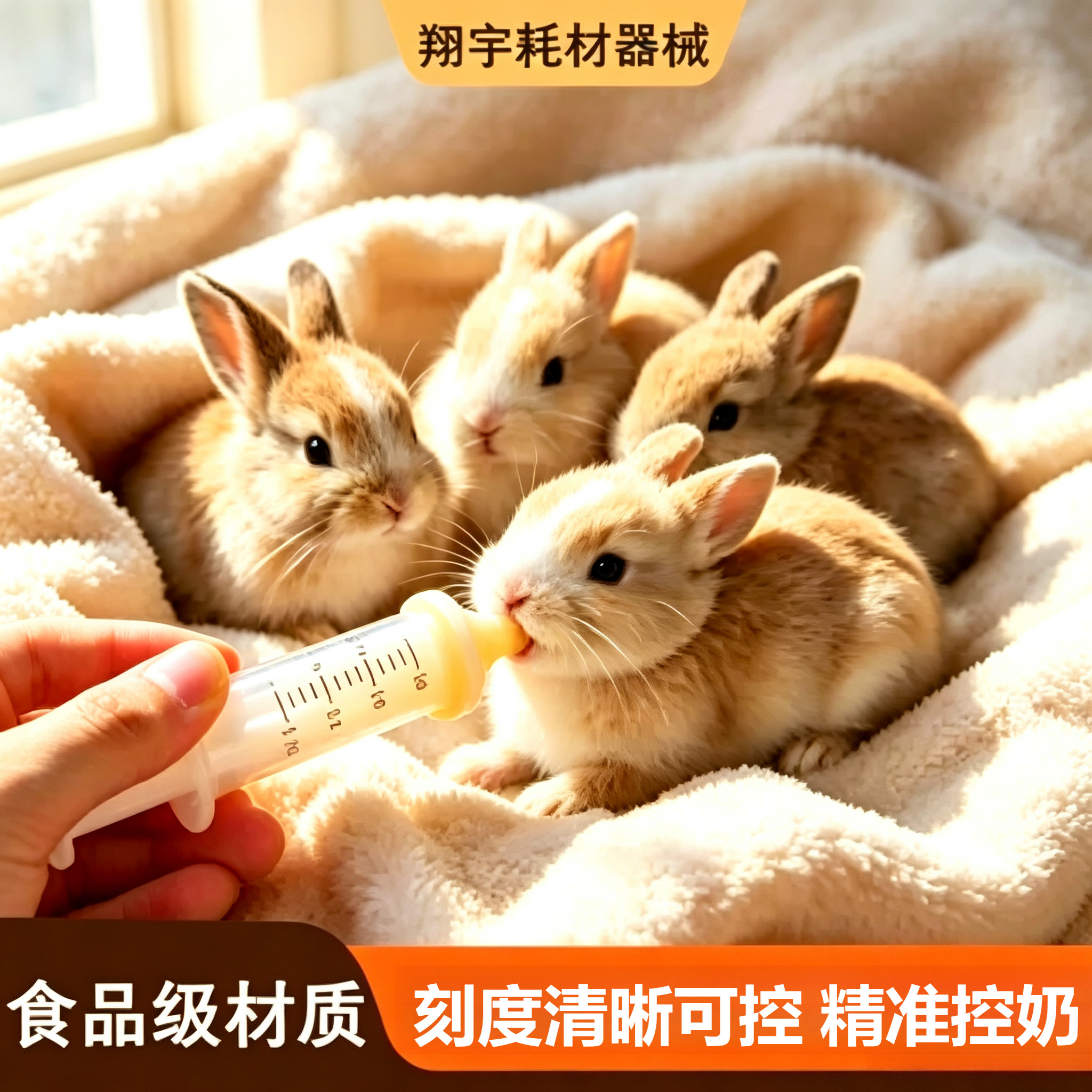 喂兔子专用针筒奶瓶喂奶器 松鼠针管喂食器 宠物狗狗猫咪幼猫针筒