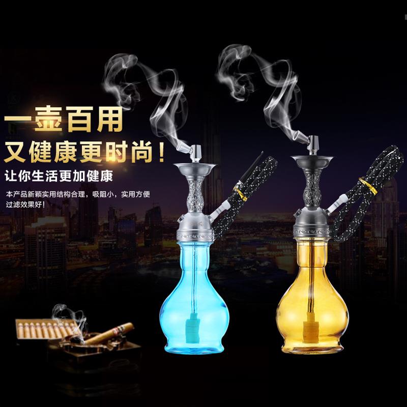 ZOBO水烟斗全套过滤便携式透明水烟筒有机玻璃水烟壶两用烟锅520