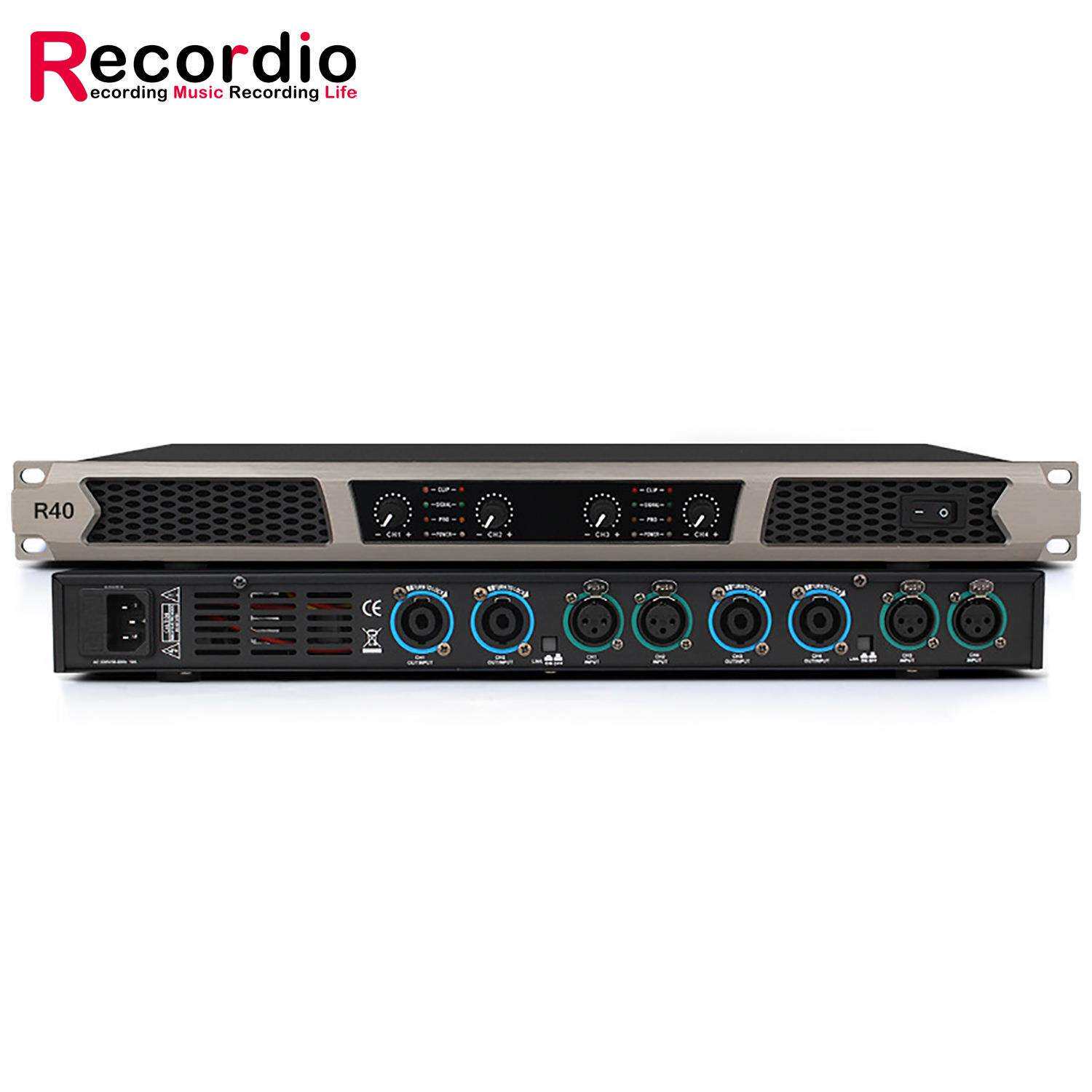 GAP-R40专业600*4W纯后级功放机数字hifi音质大功率四通道1U功放