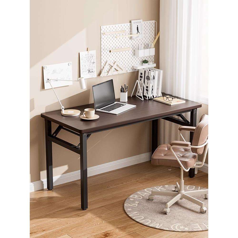 谋生可折叠电脑桌台式书桌家用办公桌卧室小桌子简易学习写字桌长