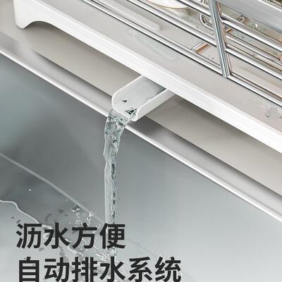 不钢碗碟台物收纳F9877H67架厨房面置架家用多功能放碗筷碗盘沥水