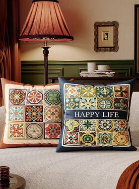 美式套抱枕靠客厅沙发头床FS758470靠枕垫四季通用柔软耐脏抱枕正