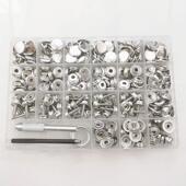 90套323件不螺丝JLZ大白扣四合扣含工锈具装 篷布扣船钢舶套按扣跨