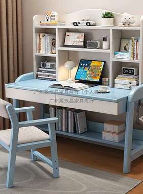 实室木书桌800家约用卧学生写字桌带架儿童书学习桌子简可升降电