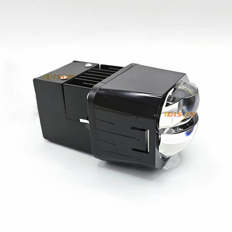 境汽车LJ1S跨ED大灯大灯1.5前寸三光阵透镜矩汽车改装双光矩阵远