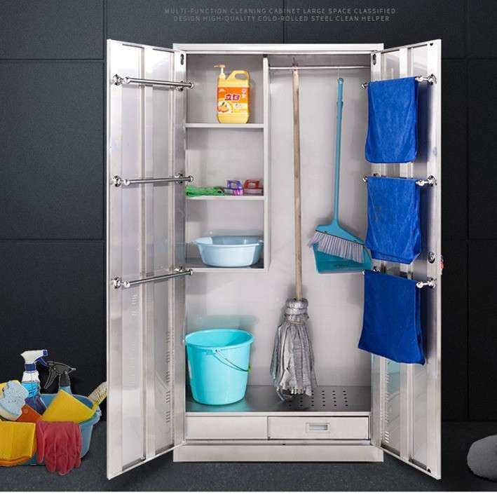 厂家不锈钢清洁柜学校卫生保柜储洁柜教室CR-QJG-0把阳台拖扫把工,商业/办公家具,办公储物柜,淘宝优惠券,粉丝福利购,淘宝优惠卷