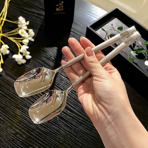 吃西瓜专用勺高档精致勺子家用咖啡勺特别好看的搅拌不锈钢小勺子