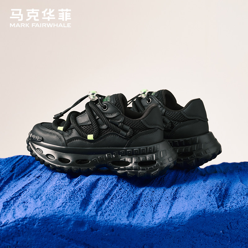 马克华菲男鞋夏季透气老爹鞋男图片