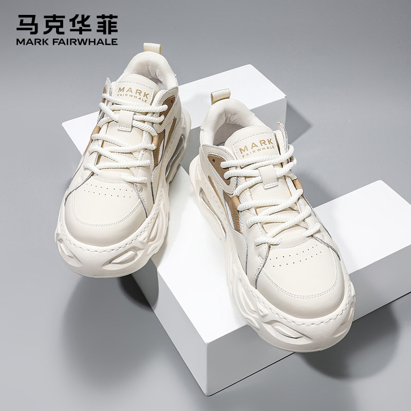 马克华菲老爹鞋男2025新款秋冬男鞋休闲板鞋厚底增高运动鞋子男款
