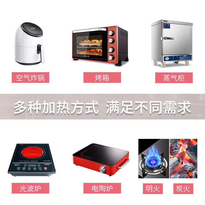 【整箱购】肯麦多锡纸盒商用烤脑花烧烤一次性圆形打包餐盒铝箔碗
