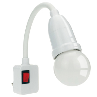 LED床头照明插座灯卧室灯厨房客厅壁灯直插电开关超亮节能小夜灯