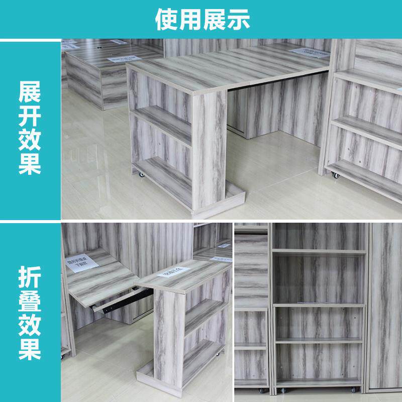 包邮下翻隐藏轨道伸缩折叠桌五金配件书桌酒柜吧台推拉多功能隐形