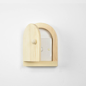 北欧风格 饰遮挡开关插座创意原木开关保护套墙贴 实木开关贴家用装