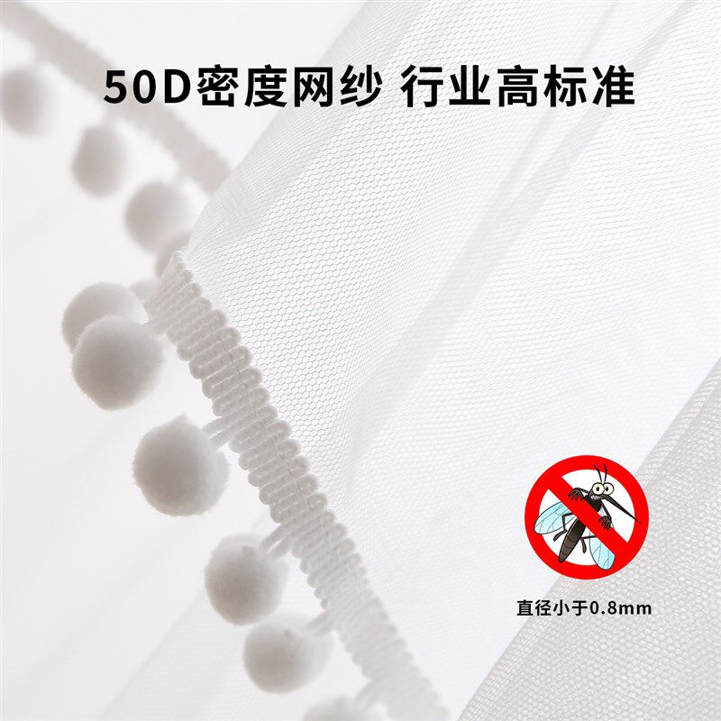 婴儿床蚊帐全罩式通用儿童拼接带支架落地夹式新生儿宝宝防蚊遮光