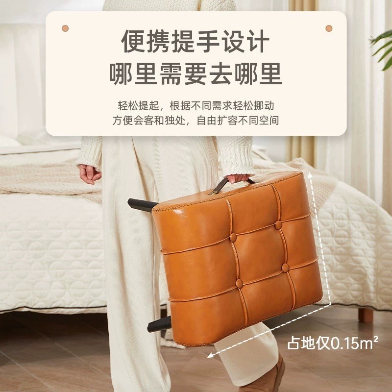 出口品质家用入户换鞋凳矮凳门口玄关穿鞋凳客厅沙发脚踏小皮凳子