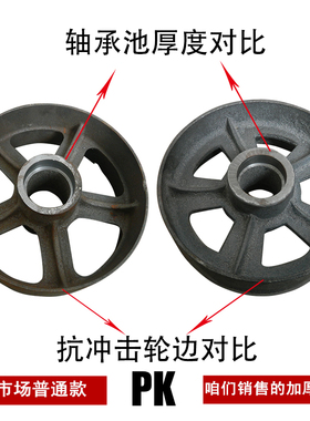 重型实心橡胶轮6寸8寸10寸12寸14寸16寸静音耐磨设备滚轮推车轮毂