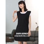 美发理发工作技师服防水防污双面围裙焗油围布大 中工服染发衣