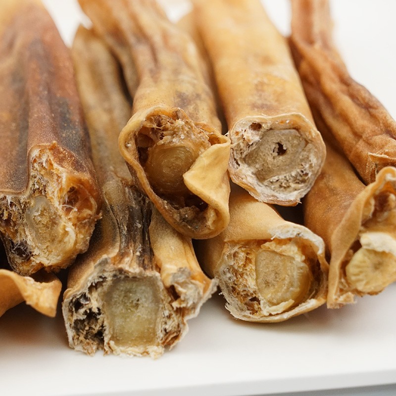 妙三鲜 宠物零食狗狗磨牙棒洁齿牛尾骨耐咬幼犬牛肉烘烤牛骨头1斤