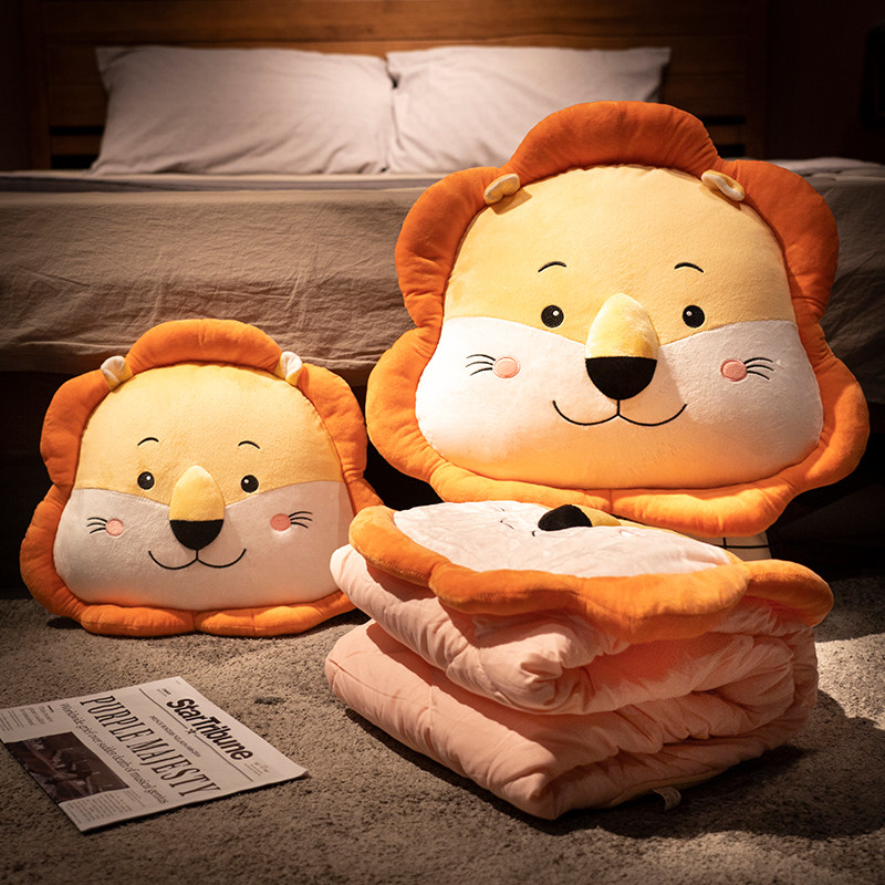 抱枕被子两用二合一靠枕折叠午睡枕头办公室夏季毯子车载汽车靠垫