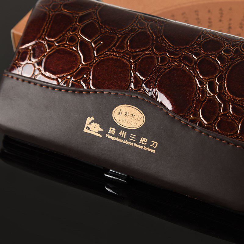 雷果扬州三把刀指甲刀套装 修脚刀指甲钳指甲剪 家用修甲工具12件