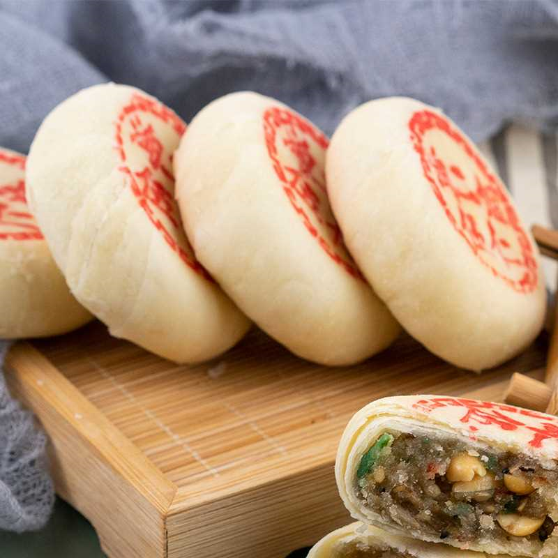 【偷吃打哭!】正宗小时候的味道白皮酥糕点月饼五仁老式月饼整箱