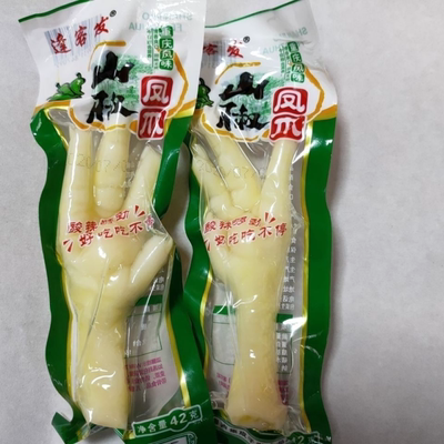 40泡椒凤爪35卤味鸡爪单只约30克左右真空包装鸡爪休闲零食批发