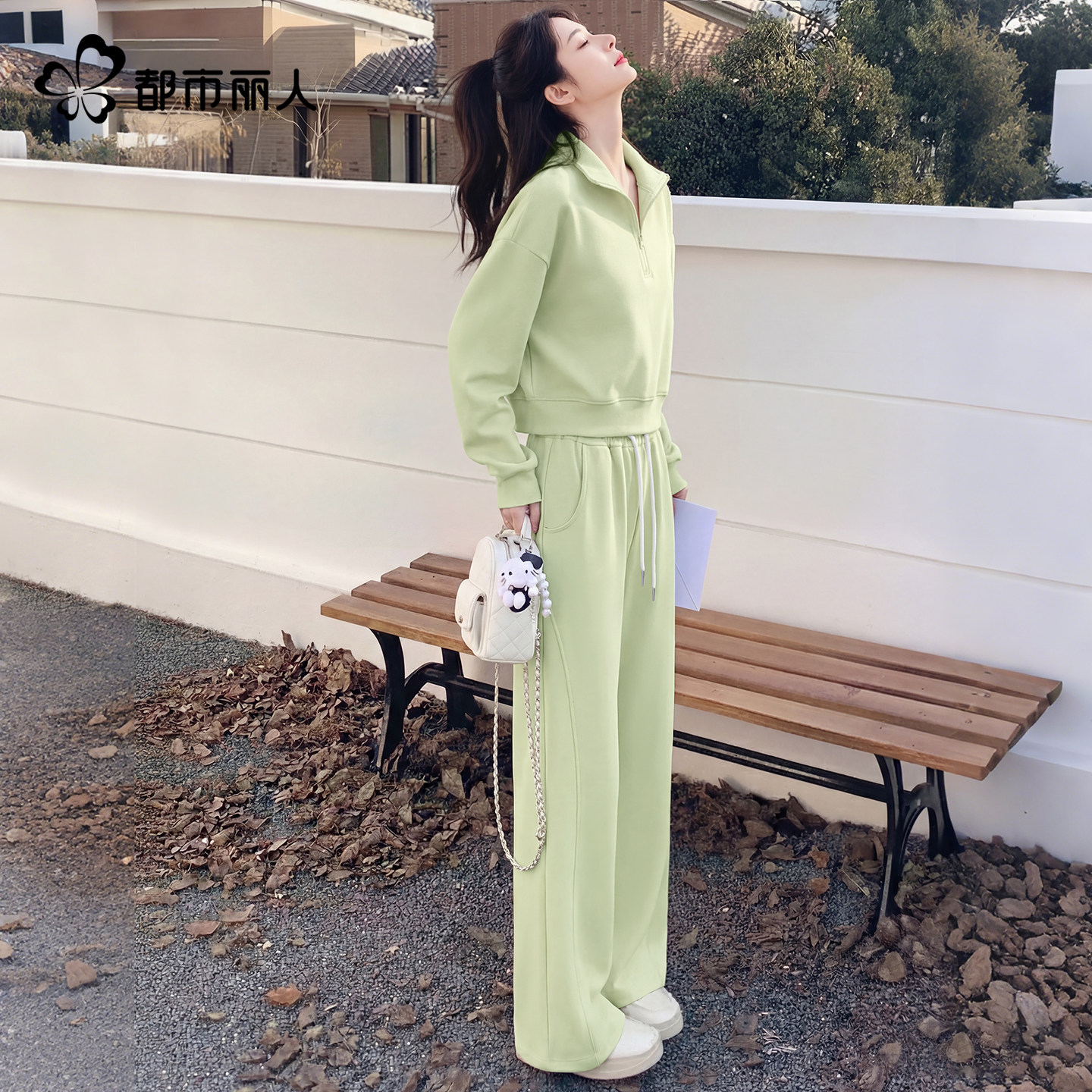 都市丽人运动套装女早春季2026新款小个子两件套卫衣休闲一整套Y