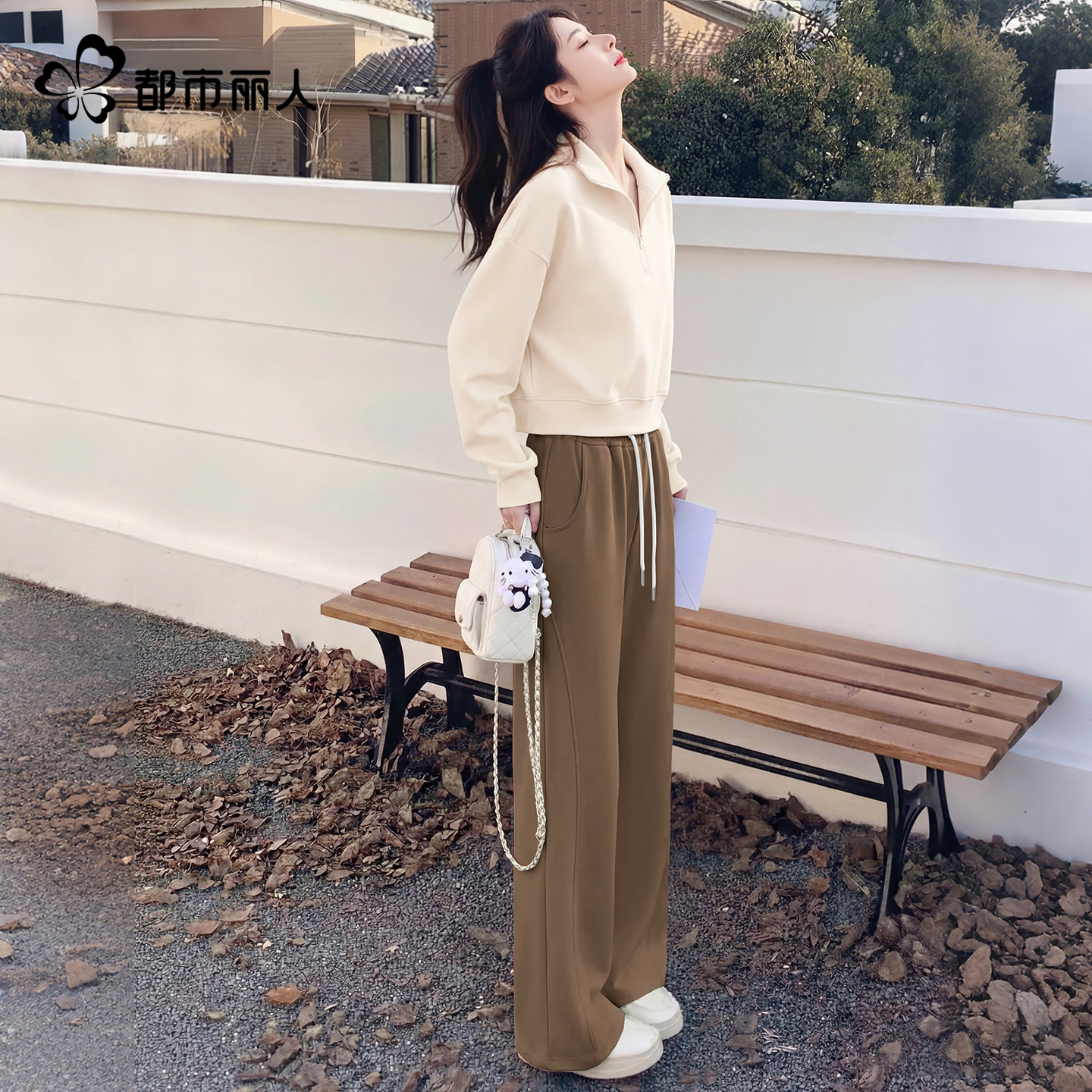 都市丽人休闲运动套装女春季卫衣裤子两件套2026超火穿搭一整套Y