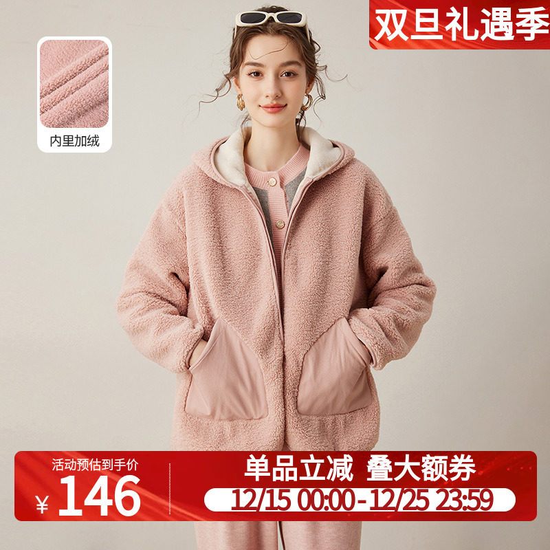 白鹿语休闲拼接口袋外套休闲装