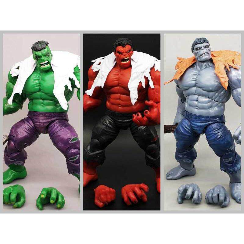 7寸绿巨人手办红巨人灰浩克模型雷神可动人偶玩具桌面摆件 ml现货