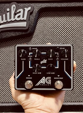 贝斯前级效果器agjuilar新款美产AG DI单块BASS箱头级强大功能音