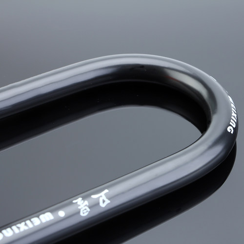 u型锁门市玻璃门锁办公室门插锁商铺大门锁双门加长U锁型防盗锁免