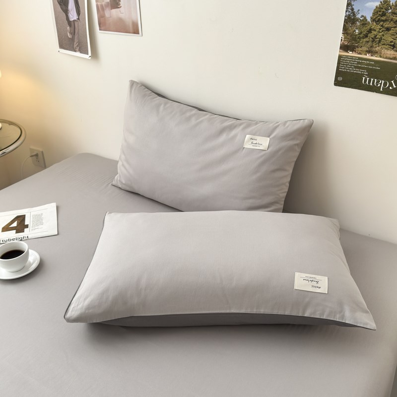 裸睡纯色床单单件全棉100学生宿舍单人被单榻榻米枕套三件套