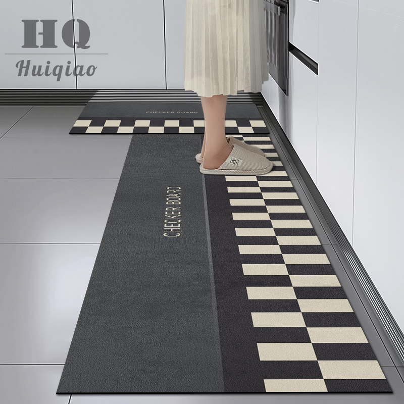 厨房地垫防滑防油可擦免洗专用防摔脚垫家用门口吸水耐脏进门地毯