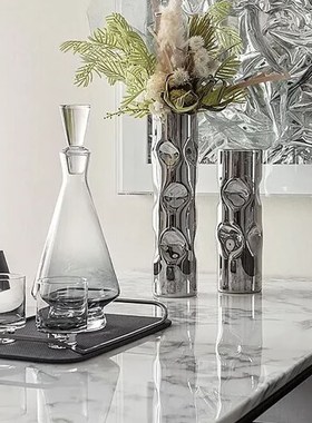 现代简约样板房售楼处酒具水壶托盘套装客厅茶几餐厅吧台软装饰品