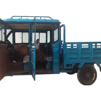 鸿尔达半封闭电动三轮车大功率货运载重王拉货油电两用三轮车