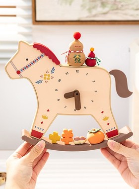 阿楹 马上有钱葫芦纳福招财摆件婚房旺宅乔迁工位玄学高颜值时钟