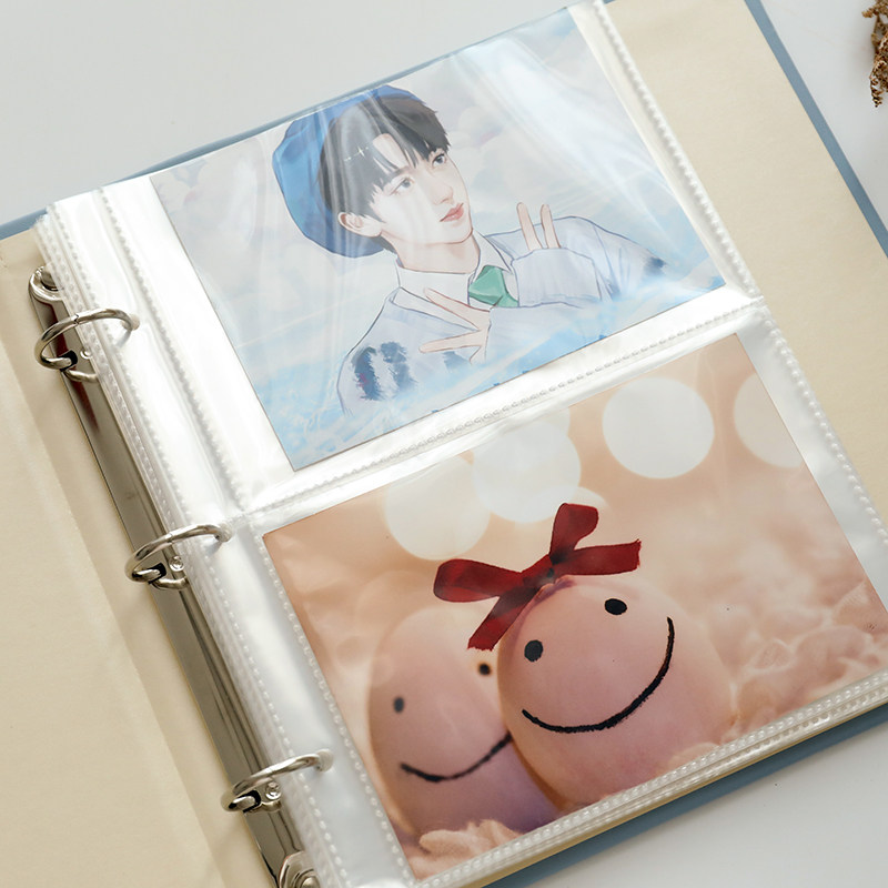 A5收藏册8寸活页文件夹3 4 6寸照片影集收纳自选搭配生写票据收藏